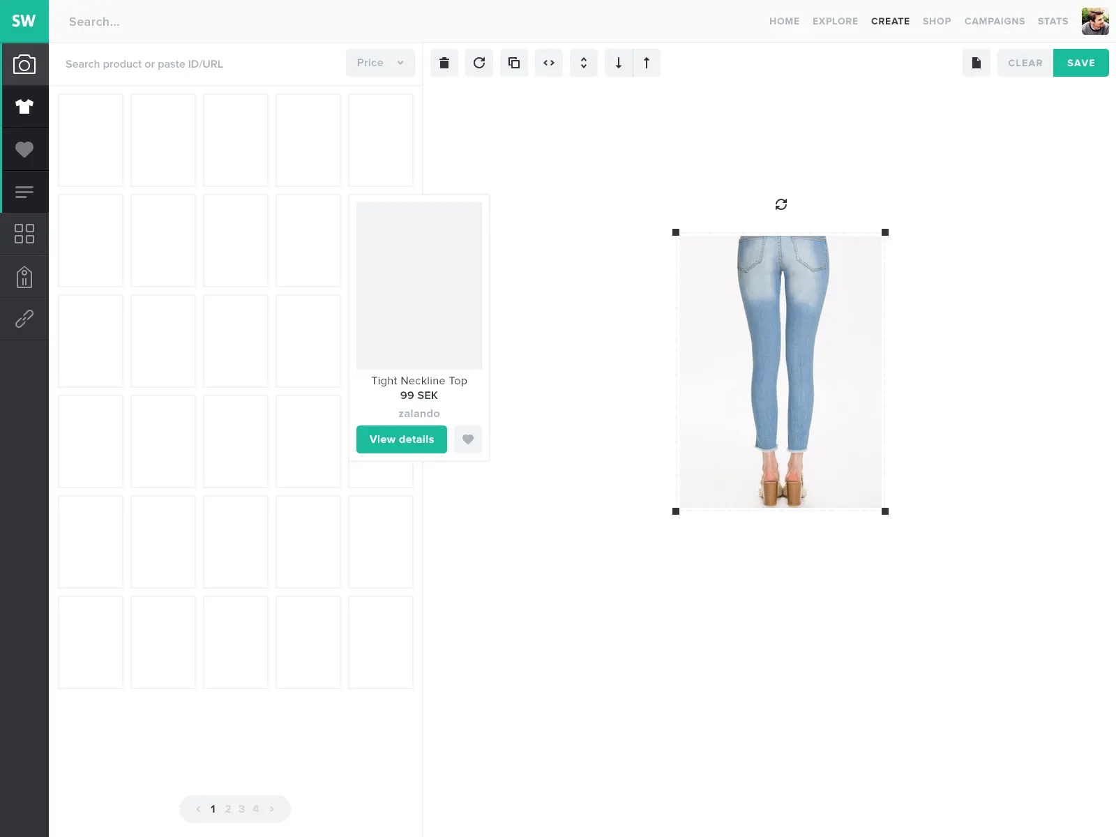 Stylewish Collage Tool